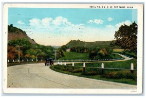 1931 Trail No 3 US 61 Classic Car Road Mountains Red Wing Minnesota MN Postcard