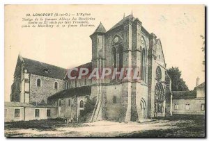 Old Postcard Longpont S and O Church