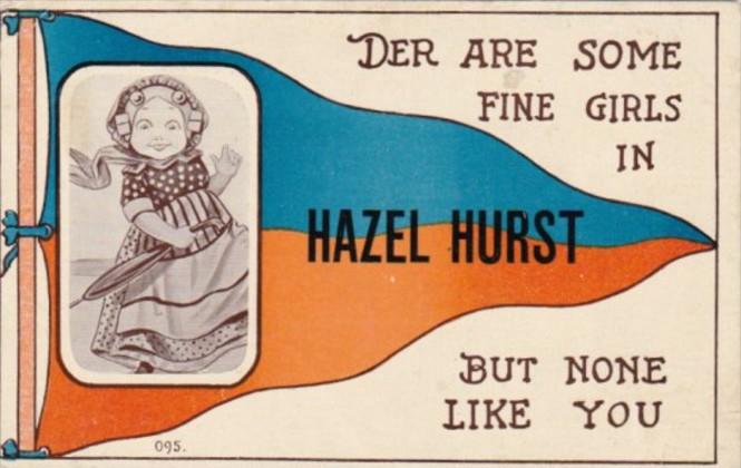 Pennant Series Humour Der Are Some Fine Girls In Hazel Hurst Pennsylvania 1913