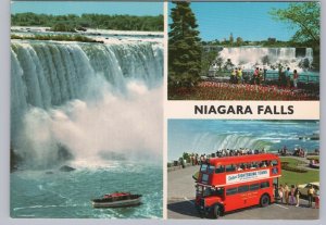 Niagara Falls, Ontario, Canada, 3 Views, Chrome Multiview Postcard #2