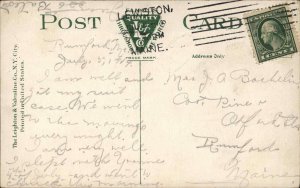 LEWISTON ME St Cecilia Children's Marching Band c1910 Postcard