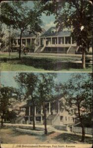 Fort Scott KS Old Gov't Bldgs c1910 Postcard