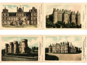 CASTLES CHATEAUX FRANCE 130 CPA COLLECTION PAUTAUBERGE