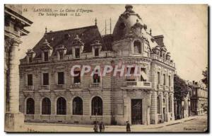 Old Postcard Bank Caisse d & # 39Epargne Langres