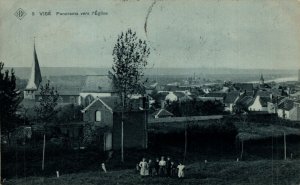 Belgium Visé Panorama vers l'Eglise Wezet Vintage Postcard 08.63