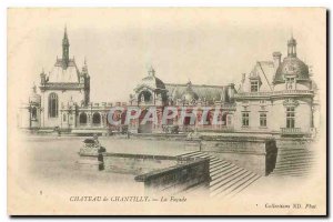 Old Postcard Chateau de Chantilly The Facade