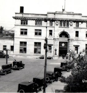 C.1915-20 RPPC Union Depot Train Station Cars Regina Saskatchewan F168