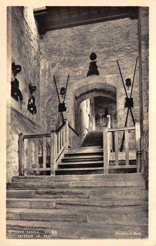 BR60740 dover castle stairs interior of keep   uk