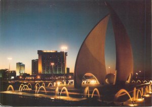 Postcard Bahrain Manama the sail monument