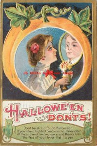 Halloween, Jackson No MLJ01-1 Gold, Don'ts Series, Woman Sees Husband in Mirror