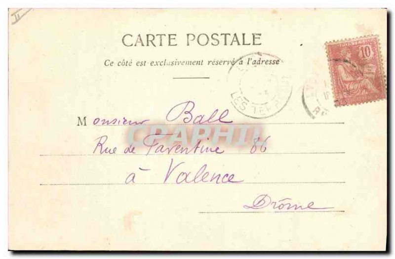 Old Postcard Lyon Rhone Monument Child