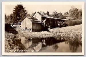 WV RPPC Blue Ridge Parkway Mabry Mill West Virginia c1940 Photo Postcard K23