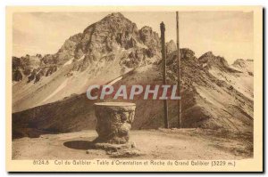 Old Postcard Col du Galibier The viewpoint and Roche of the Galibier