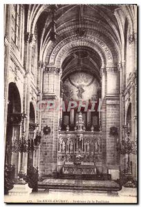 Old Postcard Sainte Anne d Auray Interior of the Basilica Organ