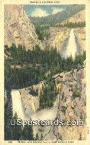 Vernal & Nevada Falls - Yosemite National Park, California CA  