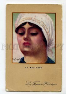 3113620 WWI La Wallonne Belgian Woman by DUPUIS artist Vintage