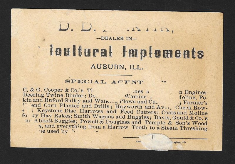 VICTORIAN TRADE CARDS (2) Black Woman Child & Flour