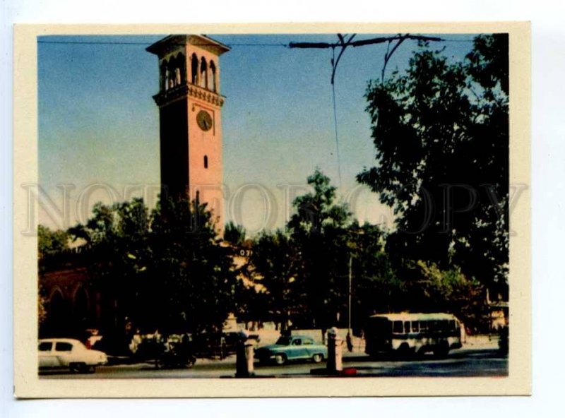 420299 USSR 1964 year Uzbekistan Tashkent city chimes postcard