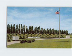 Postcard Grave Site of President and Mrs. Herbert Hoover, West Branch, Iowa