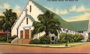Florida Fort Myers First Baptist Church 1959