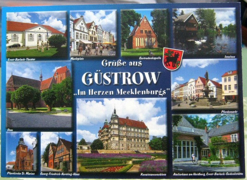 Germany Grusse aus Gustrow in Herzen Mecklenburgs - unposted