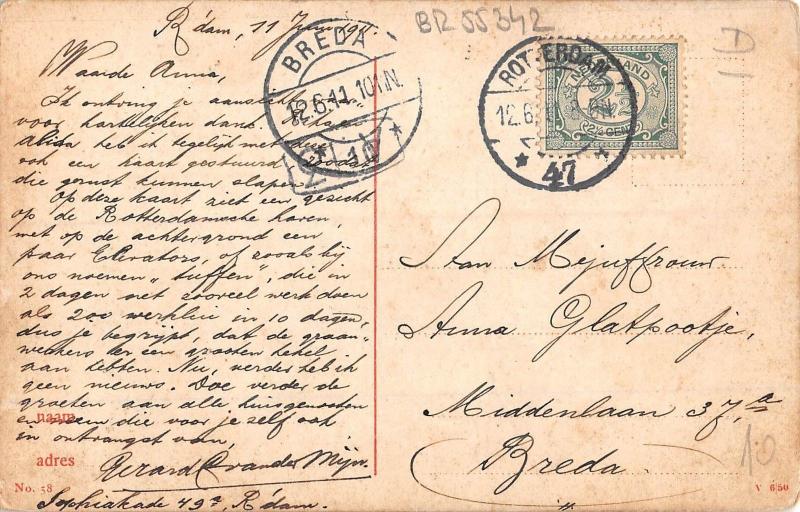 BR55342 Rotterdam ship bateaux netherlands