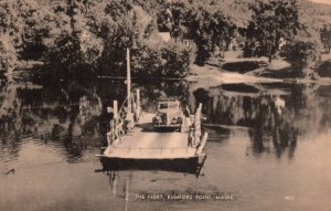 Rumford Point, Maine - Taking the Ferry - in 1940s