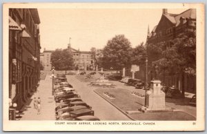 Postcard Brockville Ontario c1947 Court House Avenue Looking North