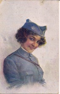 WWI Woman in Uniform, Austria, Beautiful Woman, Military