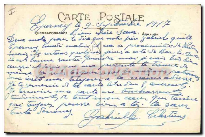 Old Postcard Epernay Porte Bonheur