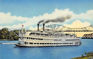 Unidentified Sternwheeler River Steamship Ferry Boat Ship 