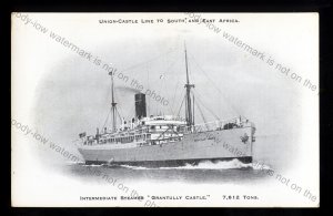 UC152 - Union Castle Liner - Grantully Castle - postcard