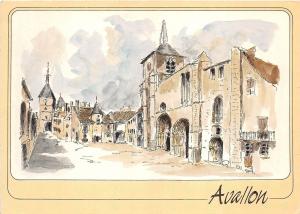 BR16168 Avallon L Eglise saint Lazare et le beffroi  postcard  France