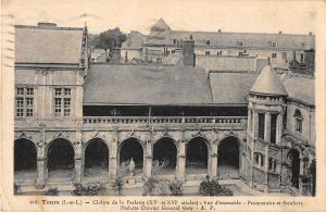 BR93138 tours cloitre de la psalette vue d ensemble promenoirs   france