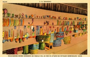 NC - Cherokee. Native-made Articles for Sale