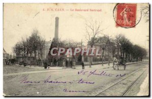 Old Postcard Caen Bertrand Boulevard