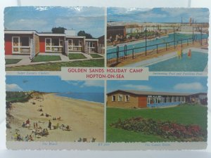 Vintage Multiview Postcard Golden Sands Holiday Camp Hopton On Sea 1968  Posted