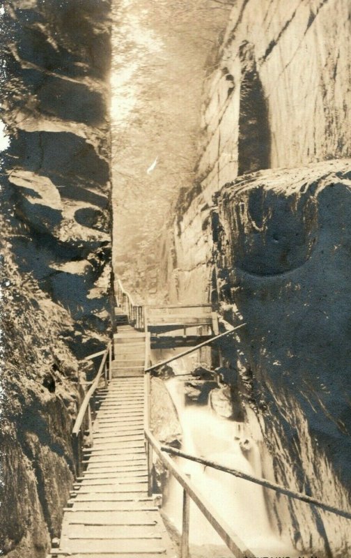 C.1910 RPPC The Flume Franconia Notch, White Mountains, N. H. Postcard P175 