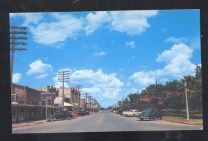 LULING TEXAS DOWNTOWN STREET SCENE OLD CARS STORES VINTAGE POSTCARD