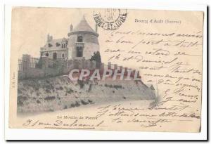 Bourg d & # 39Ault Old Postcard Onival the stone mill