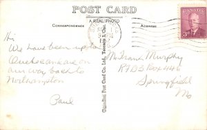 J37/ Exaggeration RPPC Postcard c1950 Sherbrooke Quebec Canada Fish 148 