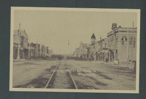 Ca 1910 Real Picture Post Card Winfield KS Street Car Trolley Tracks Unpaved---
