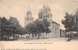 Baltimore Maryland Eutaw Place Synagogue Vintage Postcard AA84046