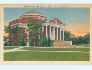 Unused Linen CHAPEL AT SYRACUSE UNIVERSITY Syracuse New York NY L7187