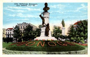 New Orleans, Louisiana - The John McDonogh Monument - c1920