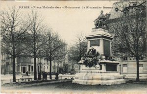 CPA PARIS - Place Malesherbes - Monument de Alexandre Dumas (51353)