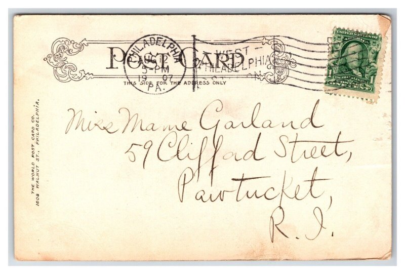Washingotn's Headquarters Valley Forge Pennsylvania PA 1907 UDB Postcard S10