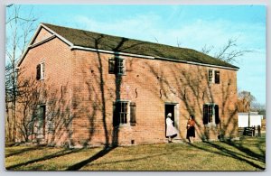 Postcard Oldest Church Little Cedar Grove Baptist Brookville Franklin Co Indiana