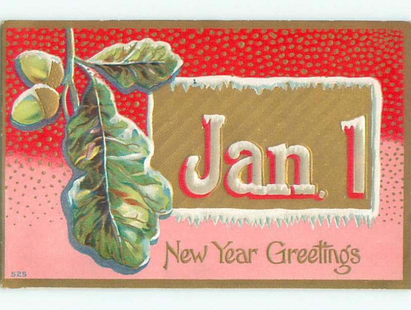 Pre-Linen new year JANUARY 1ST IN LARGE ICY LETTERS k5037