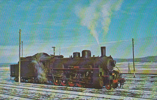 USSR Railways Ye Class Locomotive at Taldan Siberia